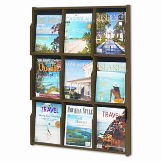 Safco Products Safco Magazine Rack with 8 Pamphlet and 8 Magazine