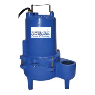 Power Flo 4%2F10 HP Sewage Submersible Pump with 12 Amps Manual