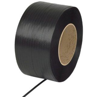 PAC Strapping SP723B PAC 7/16" Machine Grade Black Polypropylene Strapping, 7, 500' length Pallet Strappers