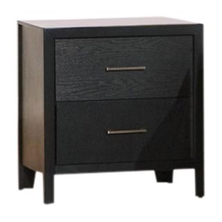 Lincolnville 2 Drawer Nightstand in Black
