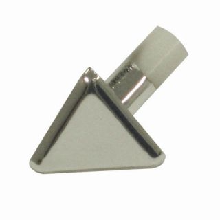 96 x 1 Triangular Corner Piece Tile Trim in Aluminum Shiny Silver