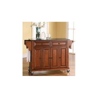 Crosley Kitchen Cart with Wood Top