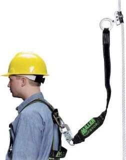 Miller by Honeywell 8175SLS Z7/3FTYL Trailing Rope Grabs with ANSI Z359.13 Compliant 3 Feet Sofstop Lanyard and Locking Snap Hook, Yellow   Fall Arrest Safety Clips  