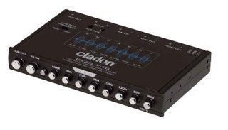 Clarion EQS746 1/2 DIN Graphic Equalizer with Built in Crossover  Vehicle Equalizers 