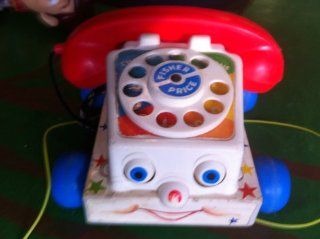 Vintage Fisher Price Toy Telephone 747 Made in 1985  Push And Pull Baby Toys  Baby