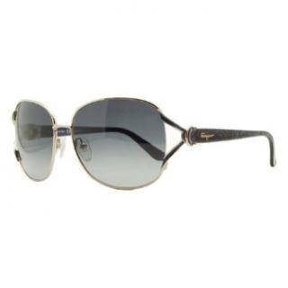 Salvatore Ferragamo SF 115S 727 Shiny Gold Classic Square Sunglasses Clothing