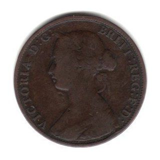 1862 UK Great Britain English Half Penny Coin KM#748.2 