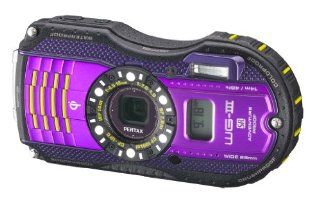 Pentax Optio WG 3 GPS purple 16 MP Waterproof Digital Camera with 3 Inch LCD Screen (Purple)  Point And Shoot Digital Cameras  Camera & Photo