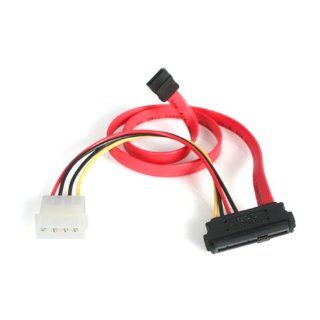 StarTech 18 Inch SAS 29 Pin to SATA Cable with LP4 Power (SAS729PW18) Computers & Accessories