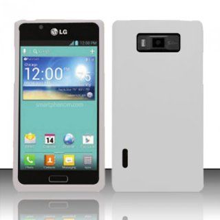 For LG Splendor / Venice US730 (Boost/US Cellular) Rubberized Cover   White Cell Phones & Accessories