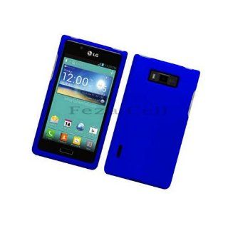 LG US730 (Splendor/ Venice) Blue Rubber Protective Case Cell Phones & Accessories