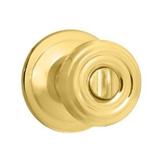 Kwikset 730CN 3 CP Cameron Bed/Bath Knob, Polished Brass   Doorknobs  