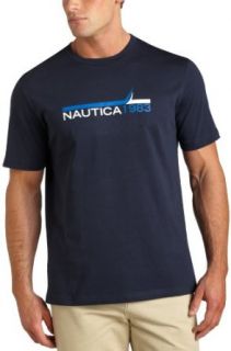 Nautica Men's Short Sleeve Jersey Tee, Navy, Large at  Men�s Clothing store Fashion T Shirts