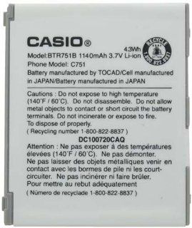Casio BTR751B Original OEM Battery G'zOne Ravine C751   Non Retail Packaging   White Cell Phones & Accessories