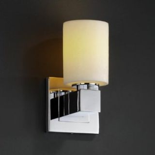 Justice Design CNDL 8705 20 CREM DBRZ CandleAria   One Light Aero Wall Sconce with No Arms, Glass Options CREM Cream Shade, Choose Finish Dark Bronze Finish, Choose Lamping Option Standard Lamping    