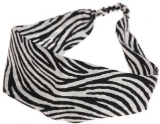 Karin's Garden   Safari Silk Head Wrap (Zebra) Apparel Accessories Clothing