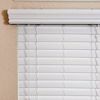 Thermal Insulation Faux Wood Blind in White   78" H Size 42.5" W x 78" H   Window Treatment Horizontal Blinds