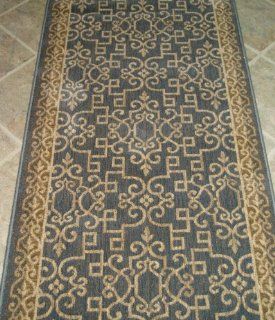 AMZ114   Rug Depot Remnant Runners   31" x 4'9   Stanton Royal Sovereign Sonja 81940   River Rock Background   Machine Made of 100% Wool   Serged Ends   ******* THIS PRODUCT IS SOLD AT REMNANT PRICING. IF MORE MATERIAL IS NEEDED, CALL RUG DEPOT CU