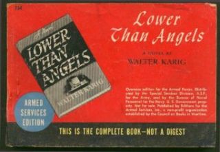 ASE 734 Walter Karig Lower Than Angels Entertainment Collectibles