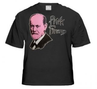 Pink Freud T Shirt  Pink Floyd, Sigmund Freud Novelty T Shirt (Black) #756 (XXX Large) Clothing