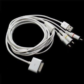 Cbus Wireless Composite AV TV RCA Video USB Cable For Apple iPhone 4 3GS 3G iPad iPod Touch Nano Cell Phones & Accessories