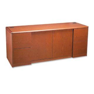 Hon Credenza with Doors, 72 by 24 by 29 1/2 Inch, Henna Cherry   Office Credenzas