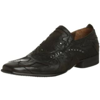 GUESS Men's Varick Slip on, Grey Multi, 10 M US Shoes