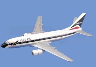 Boeing 737 300, Delta Airlines Airplane Model Toy. Mahogany Wood Model Aircraft Scale 1/75 Toys & Games