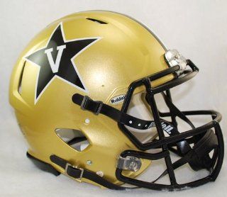 Vanderbilt Commodores Riddell Speed Revolution Full Size NCAA Authentic Football Helmet  Sports Related Collectible Full Sized Helmets  Sports & Outdoors