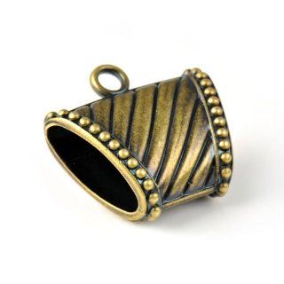 Antique Brass CCB Plastic Jewelry Scarves Slide, scarf Tubes, pt 760 (pt 760 10pcs/lot) Pendants Jewelry