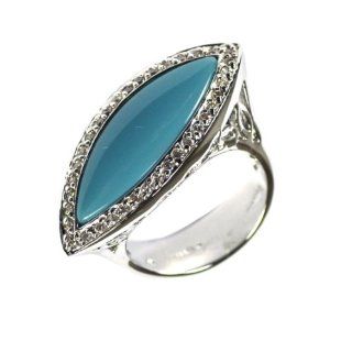 Turquoise Pave Egyptian Eye Ring Jewelry