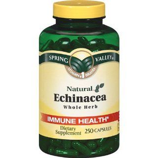 Spring Valley   Echinacea 760 mg, Whole Herb, 250 Capsules Health & Personal Care