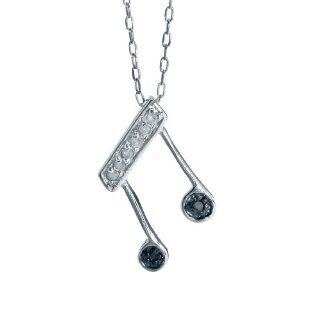 FOJO's Black Diamond Music Note Pendant (.06 ct. tw.) FOJO Jewelry
