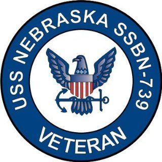 US Navy USS Nebraska SSBN 739 Ship Veteran Decal Sticker 5.5" Automotive