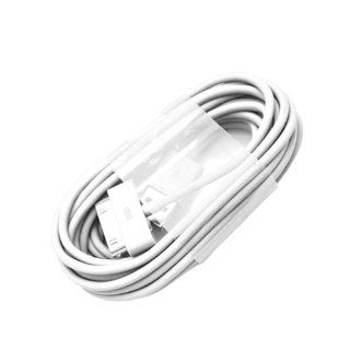 ELONGPRO 3M 10ft USB Sync Cable Cord for Apple iPad 1 2 iPod 4G iPhone 4 4s White A03 Cell Phones & Accessories