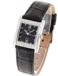Yves Camani Calais Leather bracelet Black Watches