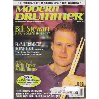 Modern Drummer Magazine (March 1996) (Bill Stewart + Vince Gill's Martin Parker & Billy Thomas) Ronald Spagnardi Books