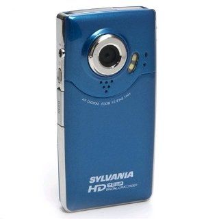 NEW SYLVANIA HD1Z SDSDHCMMC 720P HARD DRIVE POCKET VIDEO DIGITAL CAMERACAMCORDER W4X DIGITAL ZOOM HDMI & 2 LCD PEACOCK BLUE  Camcorders  Camera & Photo