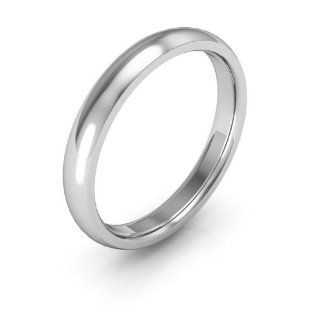 Platinum Men's & Women's Wedding Bands 3mm Comfort fit Jewelry