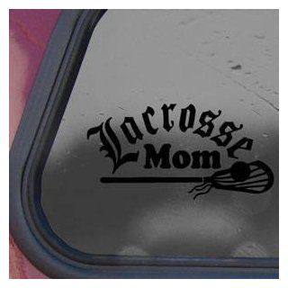 Lacrosse Mom Black Decal Sticker Wall Laptop Notebook Die cut Black Decal Sticker   Decorative Wall Appliques  