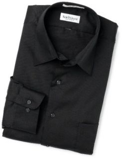 Van Heusen Regular Fit Poplin Men's Dress Shirt Black Tall 18 36/37 at  Men�s Clothing store