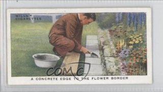 A Concrete Edge to the Flower Border (Trading Card) 1938 Wills Garden Hints #3 Entertainment Collectibles