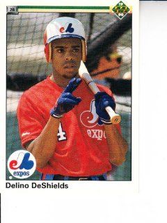 1990 Upper Deck #746 Delino DeShields RC Baseball 