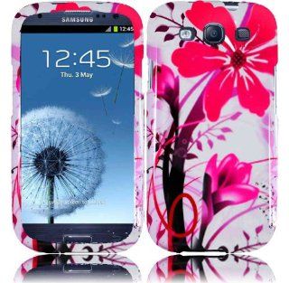 Pink Splash Design Hard Case Cover for SAMSUNG GALAXY S3 S III i747 (ATT) / i535 (Verizon)/ T999 (T mobile) / L710 (Sprint) / i9300 Cell Phones & Accessories