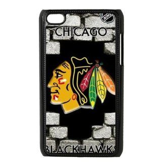 Custom NHL Chicago Blackhawks Hard Back Cover Case for iPod Touch 4th IPT749 Cell Phones & Accessories