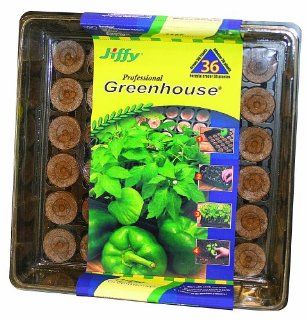 Jiffy 36 mm Professional Greenhouse 36  Plant Germination Kits  Patio, Lawn & Garden