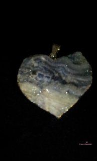 Agate Druzy Heart Pendant  Other Products  