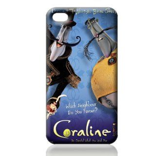 Coraline Hard Iphone 4 4s Case White Pc Cover with Retail Packaging Cell Phones & Accessories