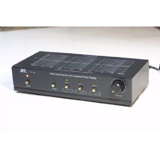 TCC TC 754 BLACK RIAA Phono Preamp (Pre amp, Preamplifier) With Three Switchable Aux Inputs and Variable Output Level Electronics