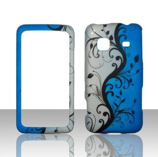 Blue Vines Samsung Galaxy Precedent Straight Talk Phone Cover Case Faceplates Case Cover Hard Snap on Cell Phones & Accessories
